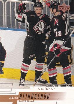 #23 Maxim Afinogenov - Buffalo Sabres - 2000-01 Upper Deck Hockey