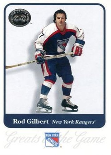 #23 Rod Gilbert - New York Rangers - 2001-02 Fleer Greats of the Game Hockey