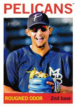 #23 Rougned Odor - Myrtle Beach Pelicans - 2013 Topps Heritage Minor League Baseball