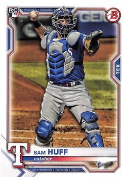 #23 Sam Huff - Texas Rangers - 2021 Bowman Baseball
