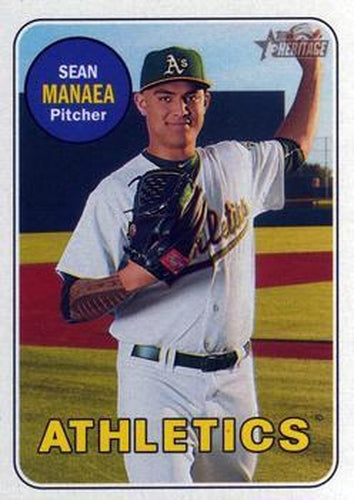 #23 Sean Manaea - Oakland Athletics - 2018 Topps Heritage Baseball