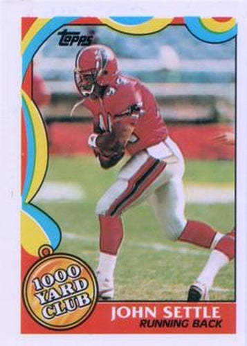#23 John Settle - Atlanta Falcons - 1989 Topps Football - 1000 Yard Club