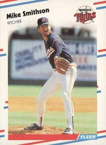 #23 Mike Smithson - Minnesota Twins - 1988 Fleer Baseball