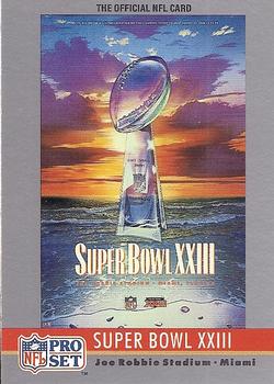 Super Bowl XXIII football card (San Francisco 49ers & Cincinnati Bengals,  1989 Ticket Stub) 1990 Pro Set #23 at 's Sports Collectibles Store