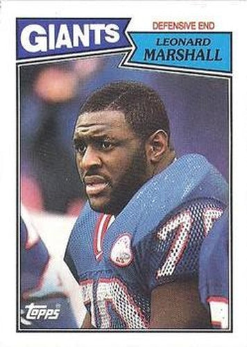#23 Leonard Marshall - New York Giants - 1987 Topps Football
