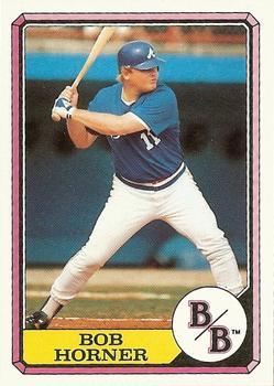 #23 Bob Horner - Atlanta Braves - 1987 Topps Boardwalk and Baseball