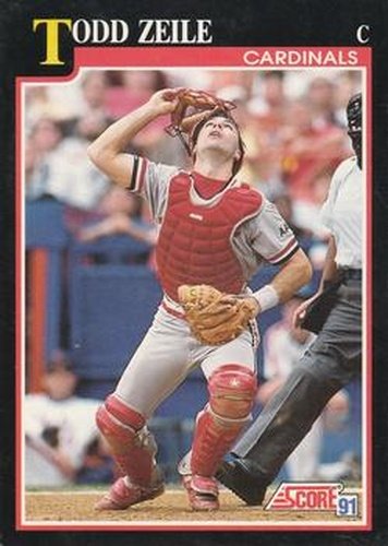 #240 Todd Zeile - St. Louis Cardinals - 1991 Score Baseball