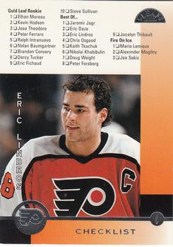 #240 Eric Lindros - Philadelphia Flyers - 1996-97 Leaf Hockey