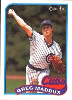 #240 Greg Maddux - Chicago Cubs - 1989 O-Pee-Chee Baseball