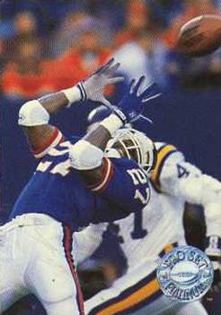 #240 Rodney Hampton - New York Giants - 1991 Pro Set Platinum Football