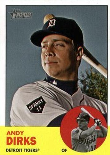 #240 Andy Dirks - Detroit Tigers - 2012 Topps Heritage Baseball