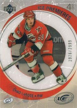 #240 Chad Larose - Carolina Hurricanes - 2005-06 Upper Deck Ice Hockey