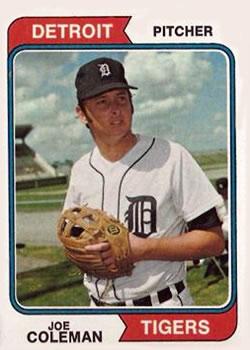 #240 Joe Coleman - Detroit Tigers - 1974 Topps Baseball