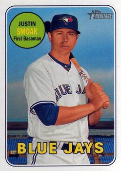 #240 Justin Smoak - Toronto Blue Jays - 2018 Topps Heritage Baseball