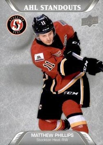#240 Matthew Phillips - Stockton Heat - 2020-21 Upper Deck AHL Hockey