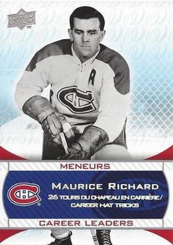 #240 Maurice Richard - Montreal Canadiens - 2008-09 Upper Deck Montreal Canadiens Centennial Hockey