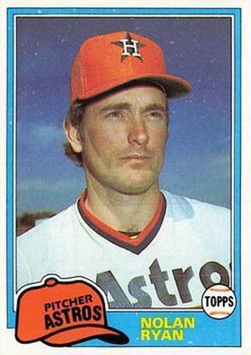 #240 Nolan Ryan - Houston Astros - 1981 Topps Baseball