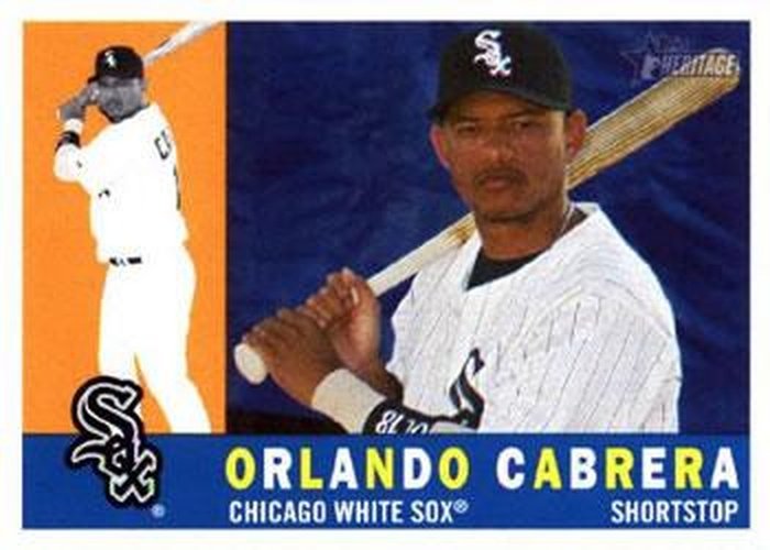 #240 Orlando Cabrera - Chicago White Sox - 2009 Topps Heritage Baseball