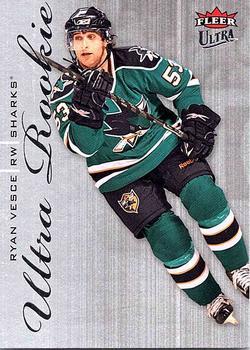#240 Ryan Vesce - San Jose Sharks - 2009-10 Ultra Hockey