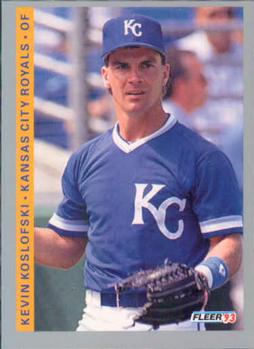 #240 Kevin Koslofski - Kansas City Royals - 1993 Fleer Baseball
