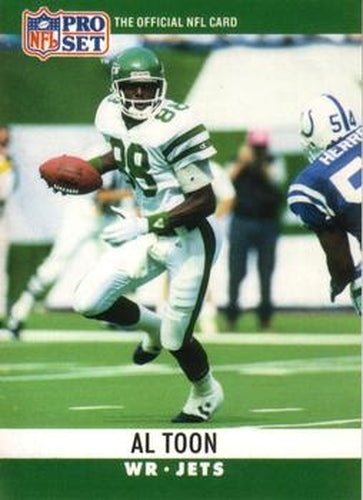 240 Al Toon - New York Jets - 1990 Pro Set Football – Isolated Cards