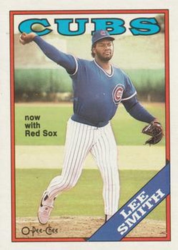 #240 Lee Smith - Boston Red Sox - 1988 O-Pee-Chee Baseball