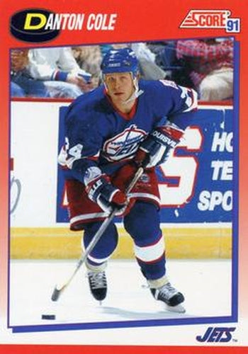 #240 Danton Cole - Winnipeg Jets - 1991-92 Score Canadian Bilingual Hockey