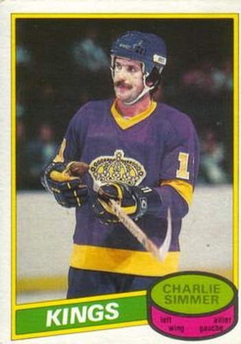 #240 Charlie Simmer - Los Angeles Kings - 1980-81 O-Pee-Chee Hockey
