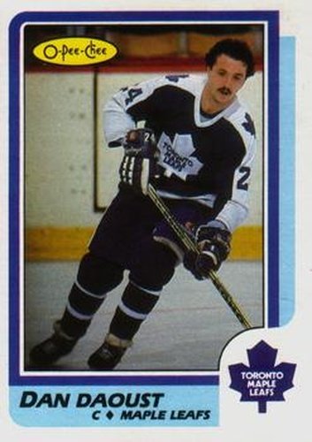 #241 Dan Daoust - Toronto Maple Leafs - 1986-87 O-Pee-Chee Hockey