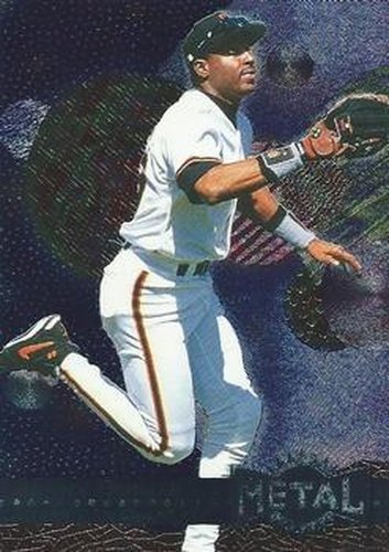 #241 Barry Bonds - San Francisco Giants - 1996 Metal Universe Baseball