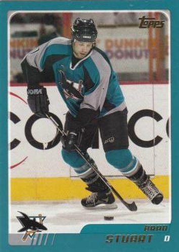 #241 Brad Stuart - San Jose Sharks - 2003-04 Topps Hockey