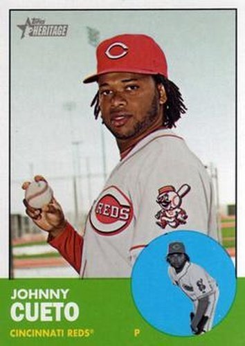#241 Johnny Cueto - Cincinnati Reds - 2012 Topps Heritage Baseball