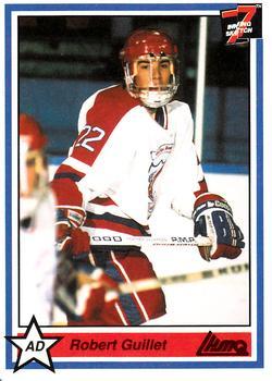 #241 Robert Guillet - Longueuil College Francais - 1990-91 7th Inning Sketch QMJHL Hockey