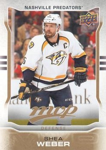 #242 Shea Weber - Nashville Predators - 2014-15 Upper Deck MVP Hockey