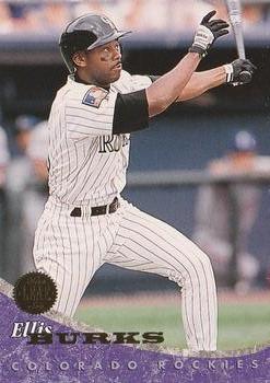 #242 Ellis Burks - Colorado Rockies - 1994 Leaf Baseball