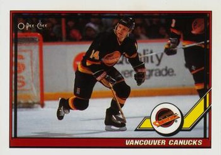 #242 Vancouver Canucks - Vancouver Canucks - 1991-92 O-Pee-Chee Hockey