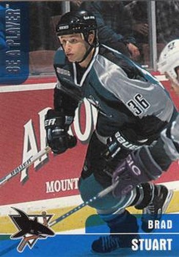 #242 Brad Stuart - San Jose Sharks - 1999-00 Be a Player Memorabilia Hockey