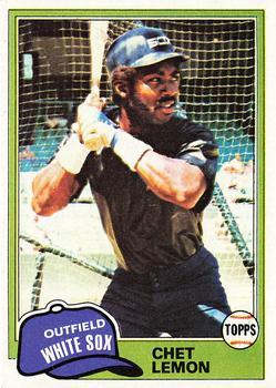 #242 Chet Lemon - Chicago White Sox - 1981 Topps Baseball