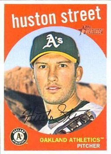 #242 Huston Street - Oakland Athletics - 2008 Topps Heritage Baseball