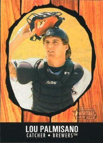 #242 Lou Palmisano - Milwaukee Brewers - 2003 Bowman Heritage Baseball