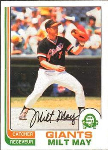 #242 Milt May - San Francisco Giants - 1982 O-Pee-Chee Baseball