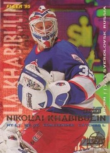 #242 Nikolai Khabibulin - Winnipeg Jets - 1994-95 Fleer Hockey