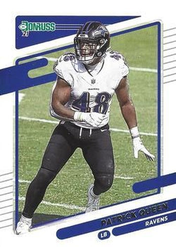 #242 Patrick Queen - Baltimore Ravens - 2021 Donruss Football