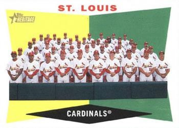 #242 St. Louis Cardinals - St. Louis Cardinals - 2009 Topps Heritage Baseball