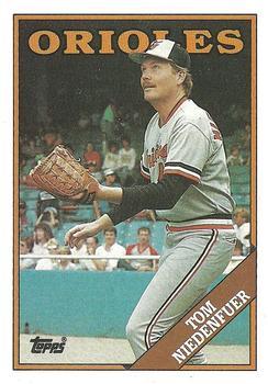 #242 Tom Niedenfuer - Baltimore Orioles - 1988 Topps Baseball