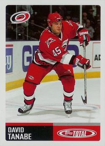 #242 David Tanabe - Carolina Hurricanes - 2002-03 Topps Total Hockey