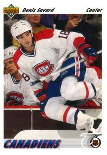 #242 Denis Savard - Montreal Canadiens - 1991-92 Upper Deck Hockey
