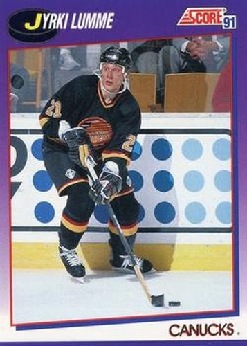 #242 Jyrki Lumme - Vancouver Canucks - 1991-92 Score American Hockey