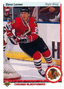 #242 Steve Larmer - Chicago Blackhawks - 1990-91 Upper Deck Hockey
