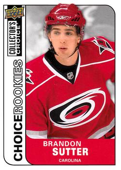 #243 Brandon Sutter - Carolina Hurricanes - 2008-09 Collector's Choice Hockey